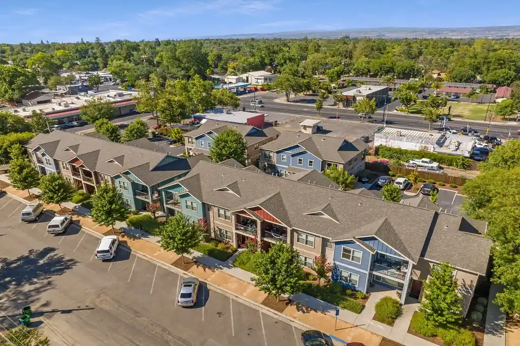 Uptown Place Apartments aerial view